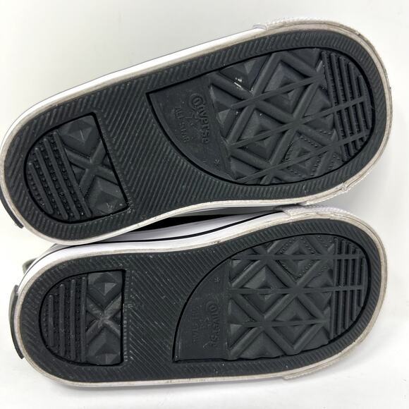 Converse All Star Sneakers Kids Size 6 Black & Green Chuck Taylor Extra Comfort - Picture 4 of 10